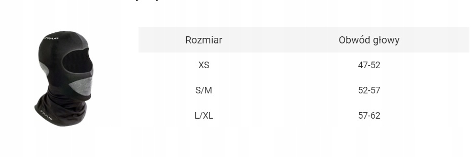 KOMINIARKA TERMOAKTYWNA SPAIO ADRENALINE L/XL BLACK/GRAY Rozmiar L/XL