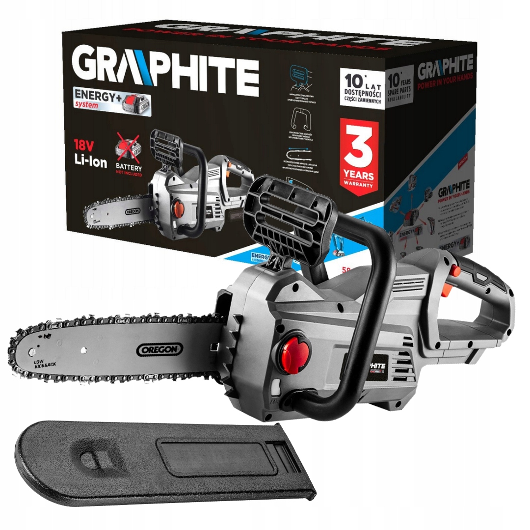 Graphite Pilarka łańcuchowa aku Energy+ 18V Li-Ion, prowadnica 10" (250mm)