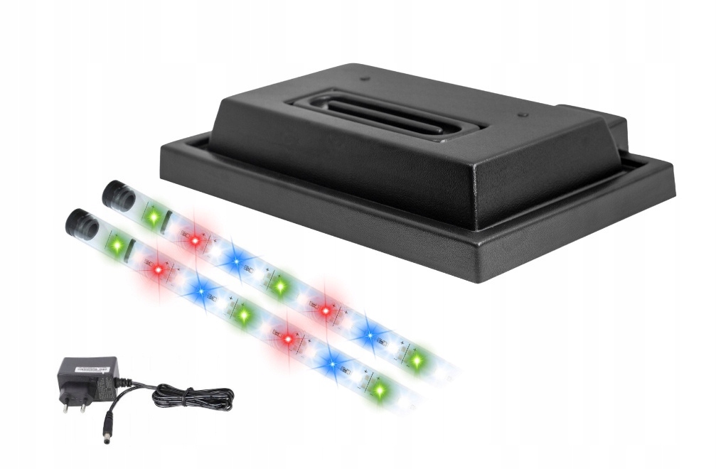 Kryt pro akvárium 80x30 černý Led osvětlení Full Spectrum Zbcbnb