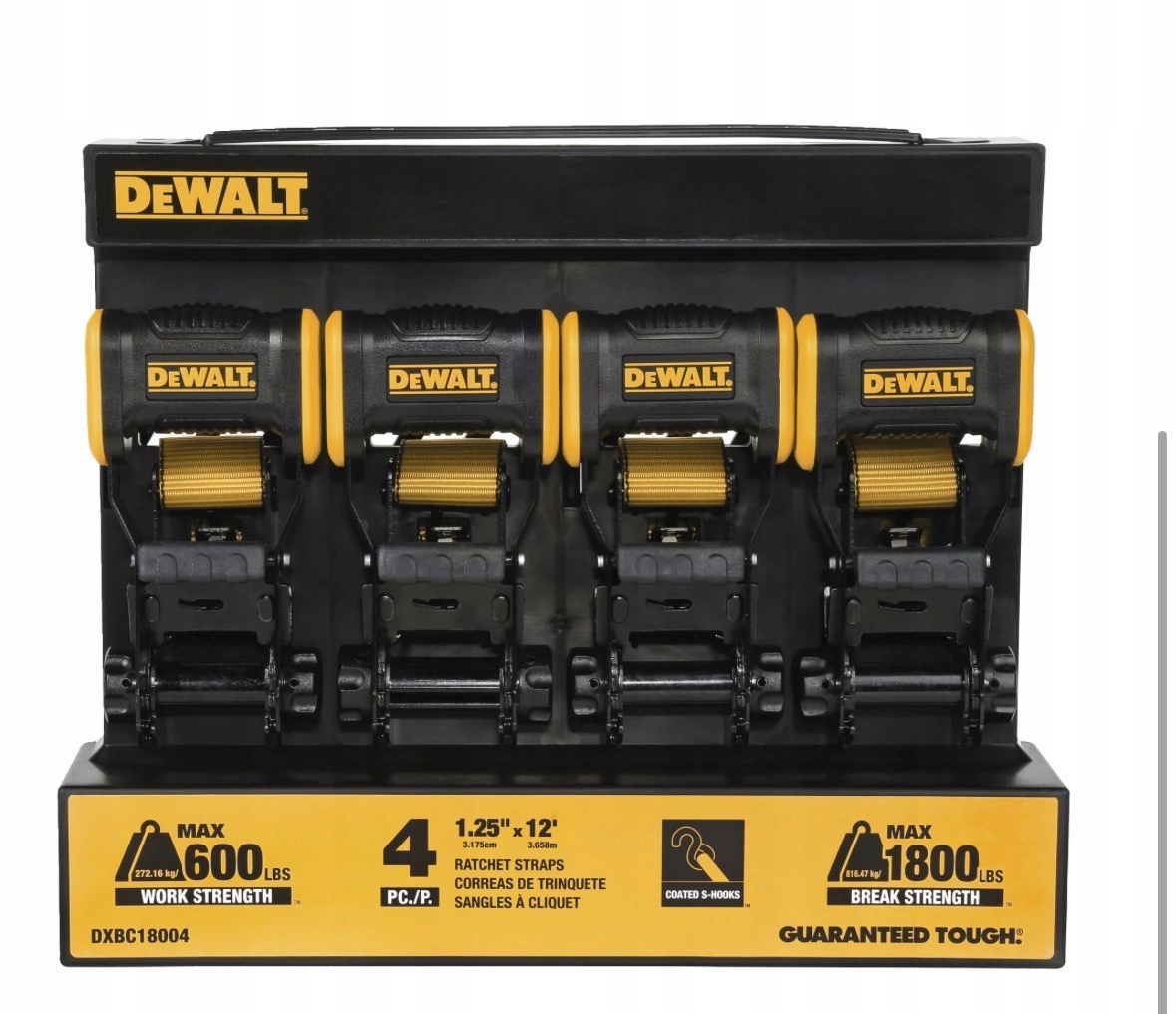 DeWalt pas transportowy 4szt 3,65m siła zrywająca 816kg DXBC18004EU