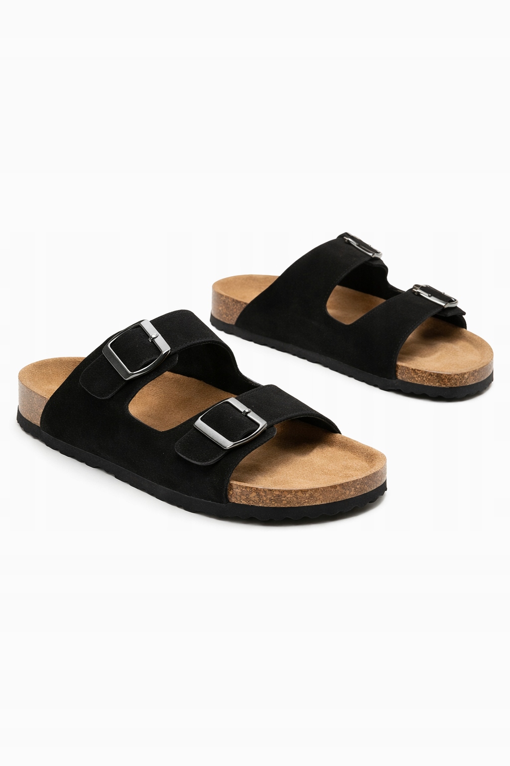 Nazouváky S Přezkou Z Přírodní Kůže Černé 38 I1A