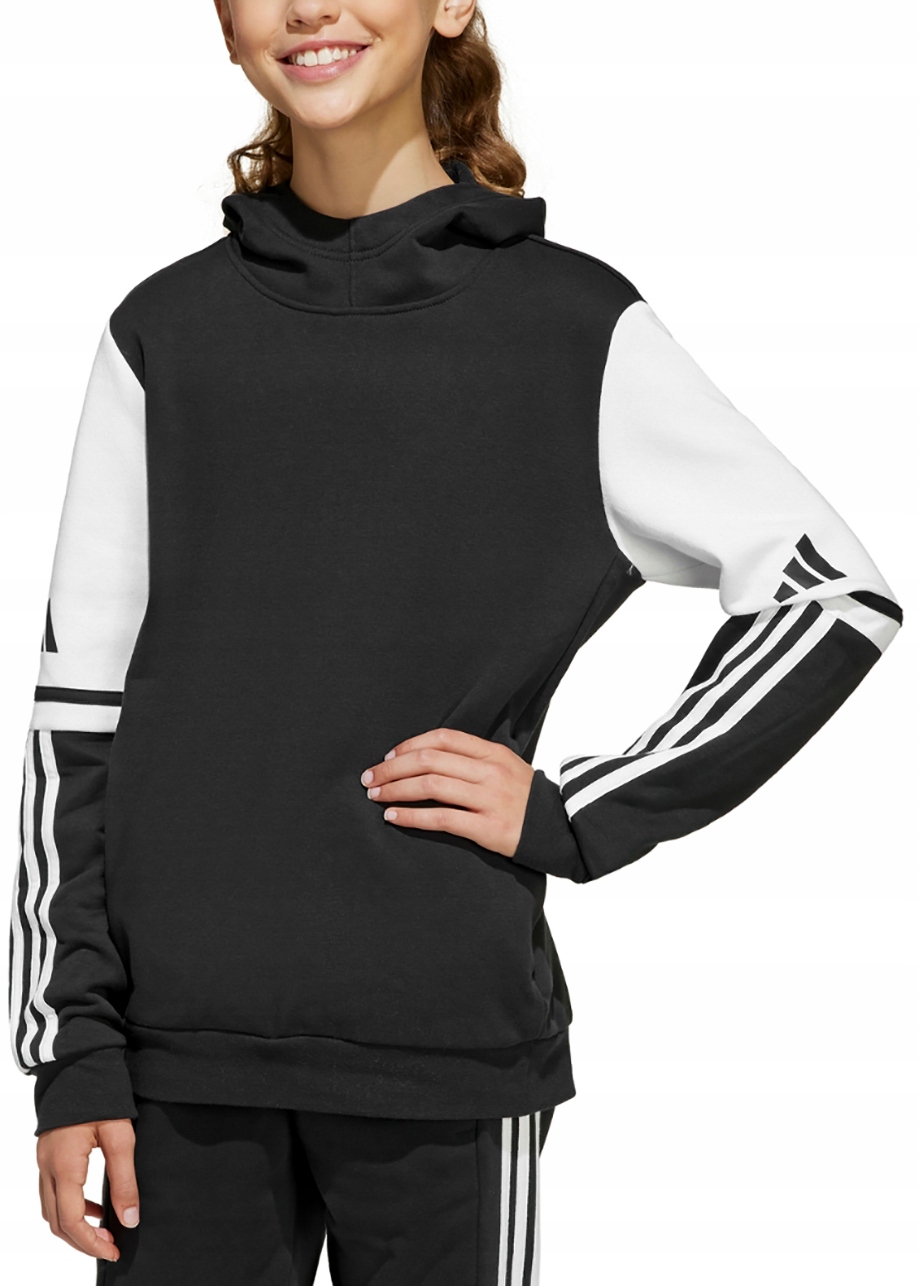 Dětská Mikina adidas Squadra 25 s kapucí Tepláková mikina s kapucí Kangurka 128 cm