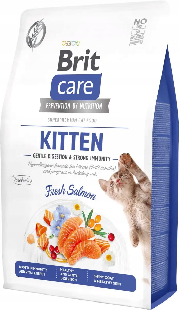 Levně Brit Care Cat Gf Kitten Strong Immunity Losos 2kg