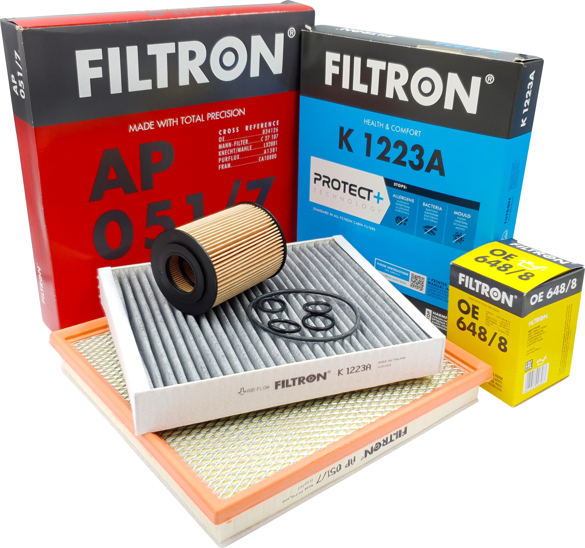 ZESTAW FILTRÓW FILTRON OPEL ASTRA J 1.7 CDTI