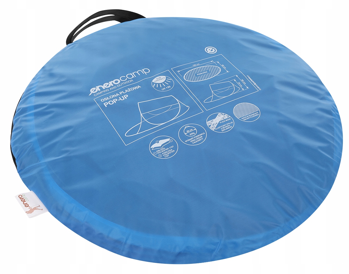 NAMIOT PARAWAN PLAŻOWY SAMOROZKŁADAJĄCY 190X80X90 Model Namiot plażowy