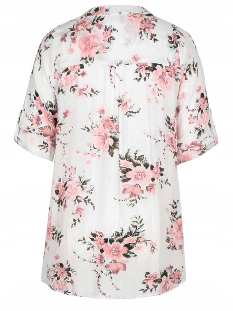 Plus Size Paprica Nádherná Tunika Bluka Květy PC01 54
