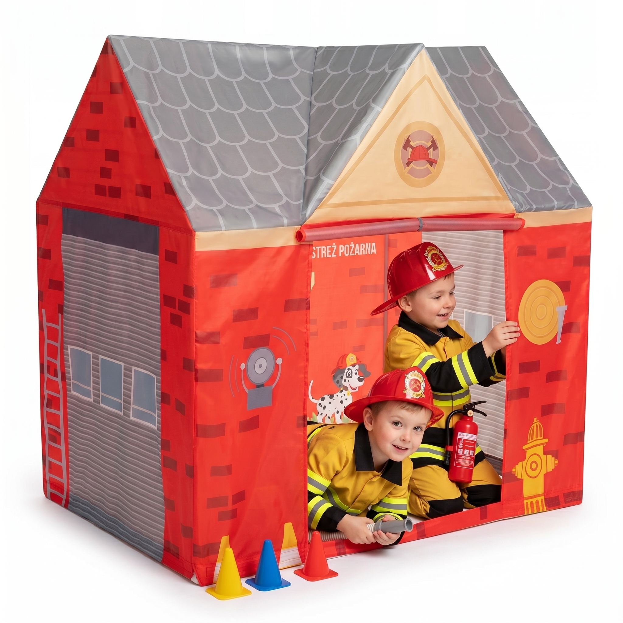 Domek Dla Dzieci Namiot strażacki Straż Pożarna składany Selonis PH-400X