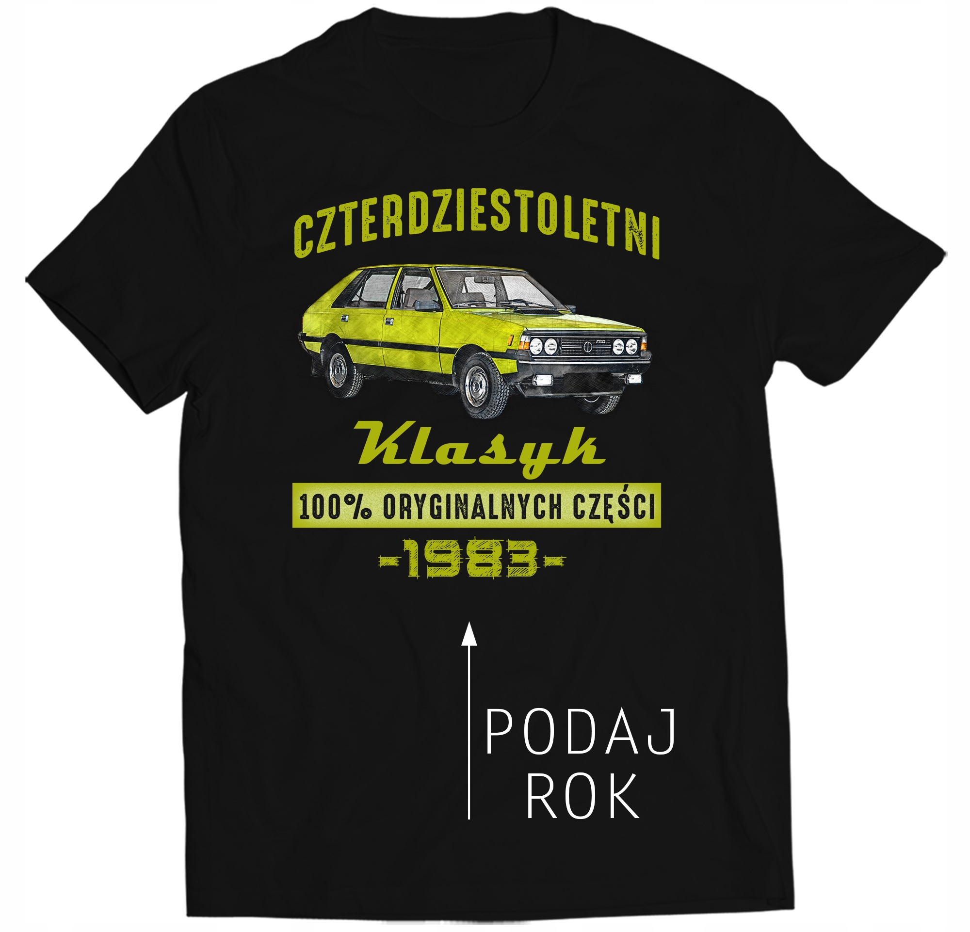 

Koszulka 30 40 50 Urodziny Polonez Klasyk Prl XL
