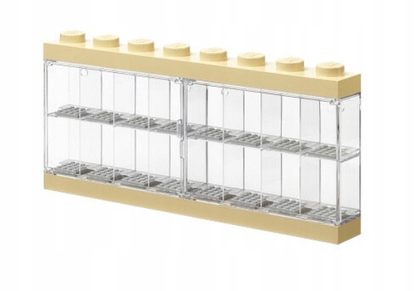 Lego Displejová Vitrína Pro 16 Minifigurek, Béžová