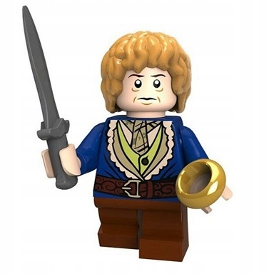 

Klocki figurka Niziołek Hobbit pierścień żądło