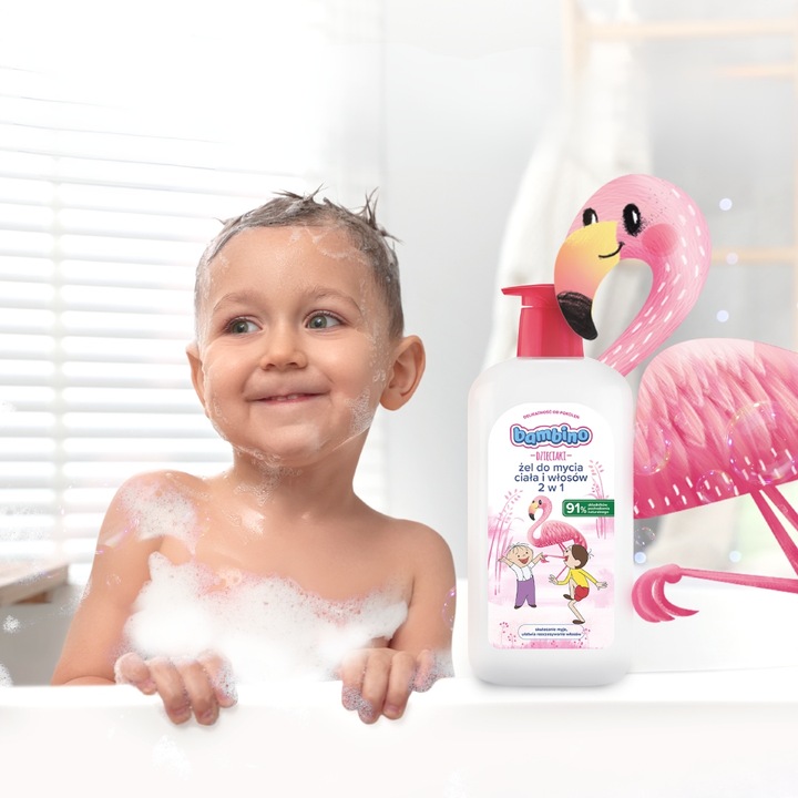 BAMBINO DZIECIAKI Żel 2w1 do mycia ciała i włosów 1000 ml Rodzaj 2w1