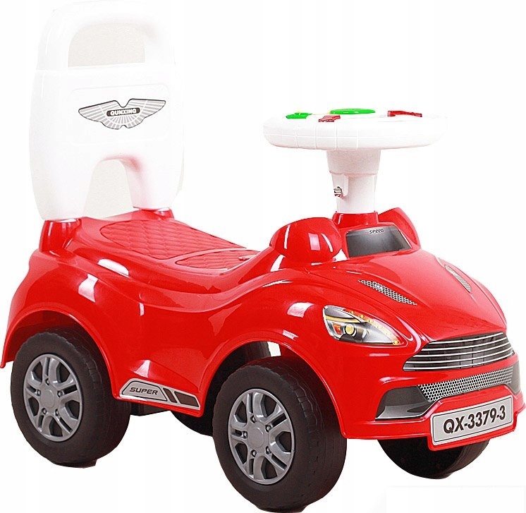 HIPCIO Jeździk Chodzik Pchacz Samochód Dźwięki !