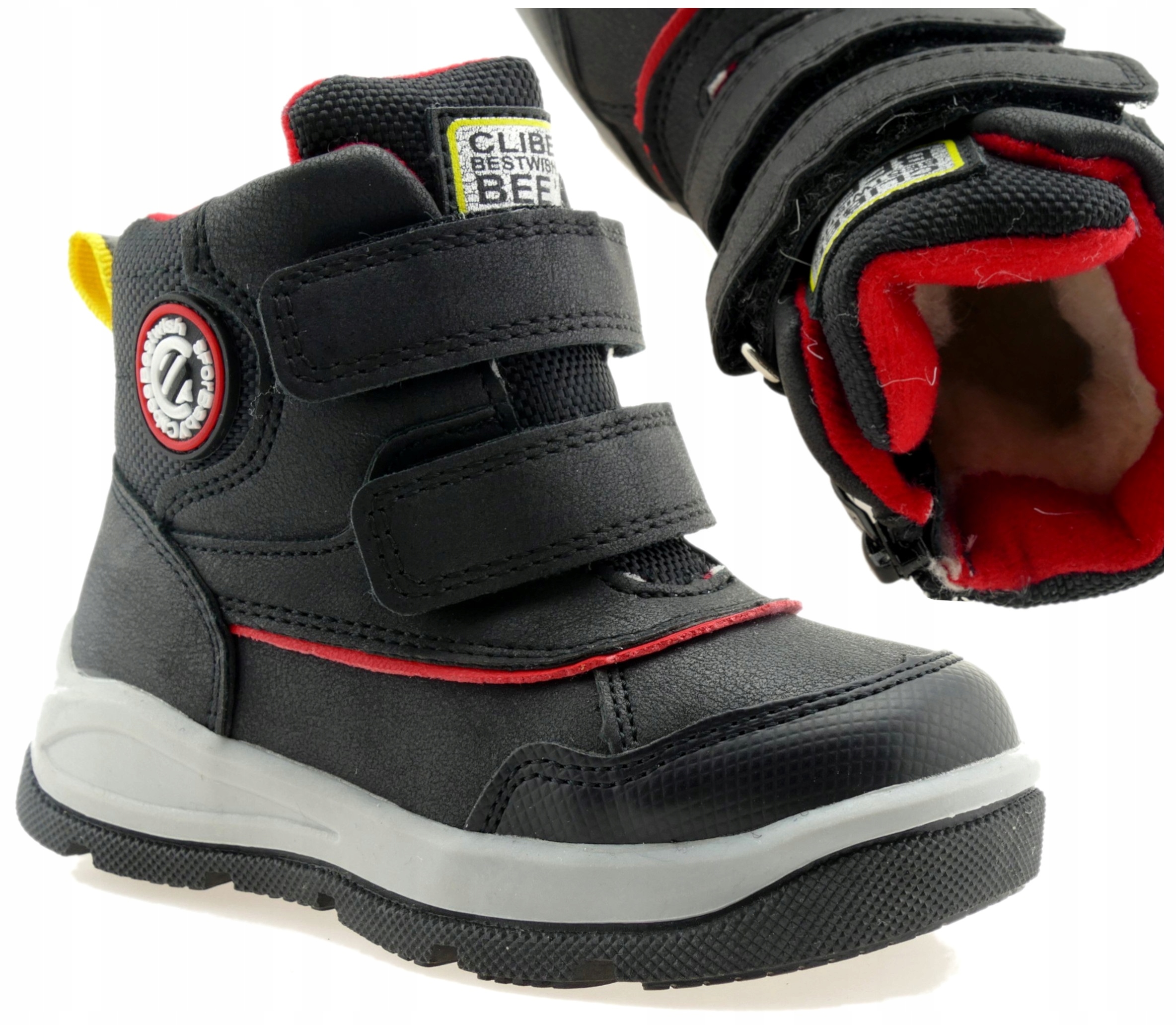 BUTY ZIMOWE CHŁOPIĘCE OCIEPLANE ŚNIEGOWCE 22