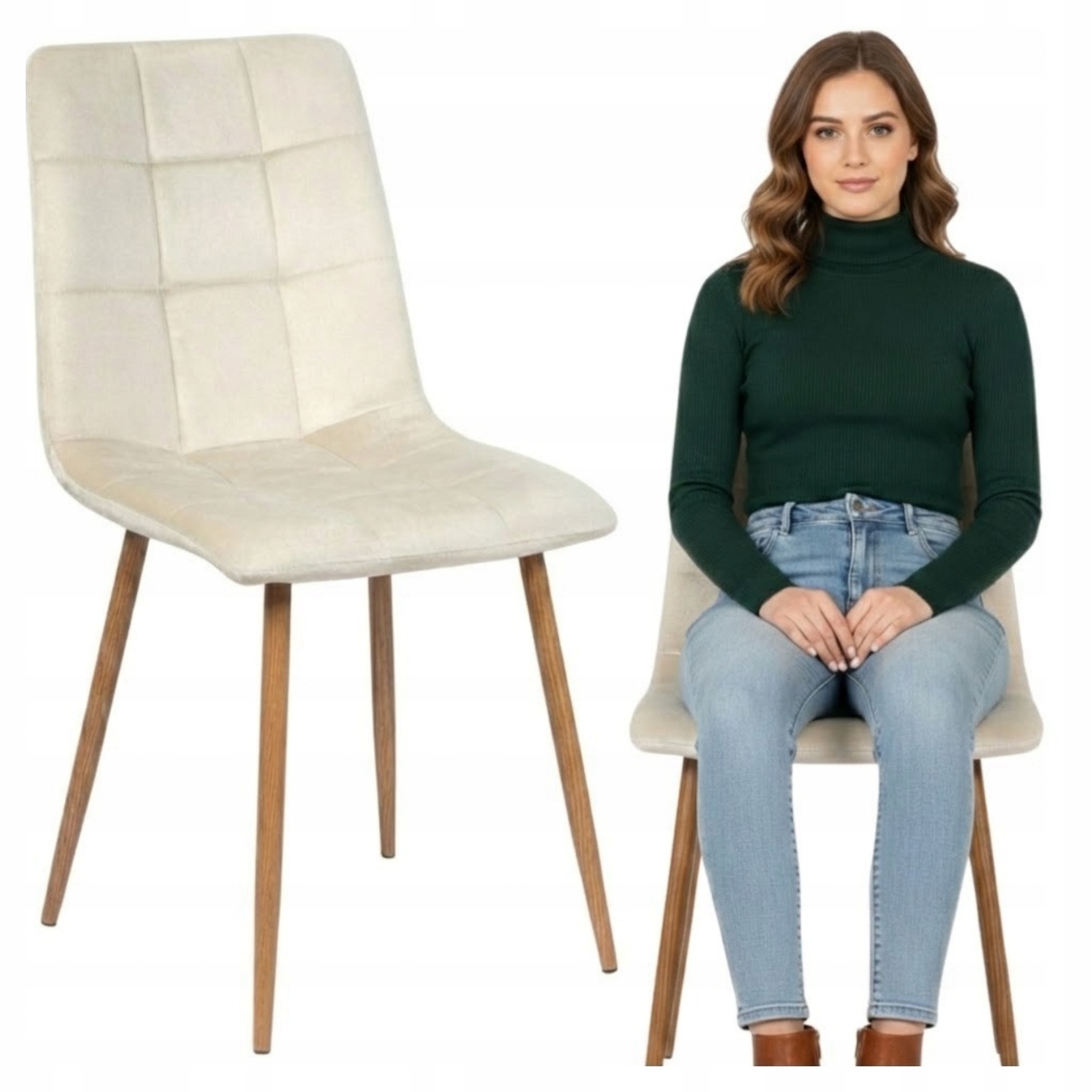 Velurové křeslo prošívané do jídelny obývacího pokoje, čalouněné moderním a pohodlným nábytkem