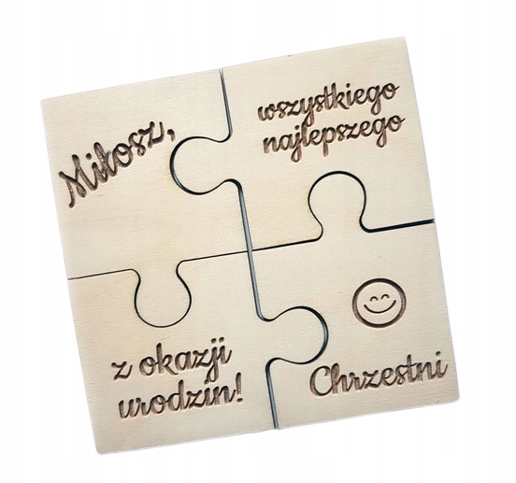 Kartka na urodziny, puzzle