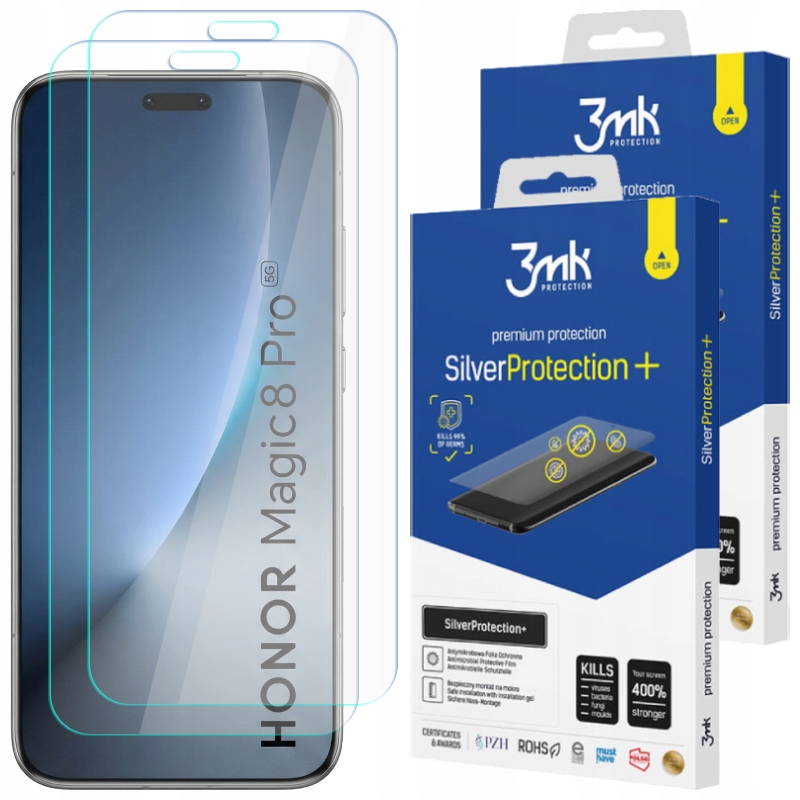 Zestaw 2x Folia Ochronna Do Honor Magic 8 Pro 3MK Silverprotection+