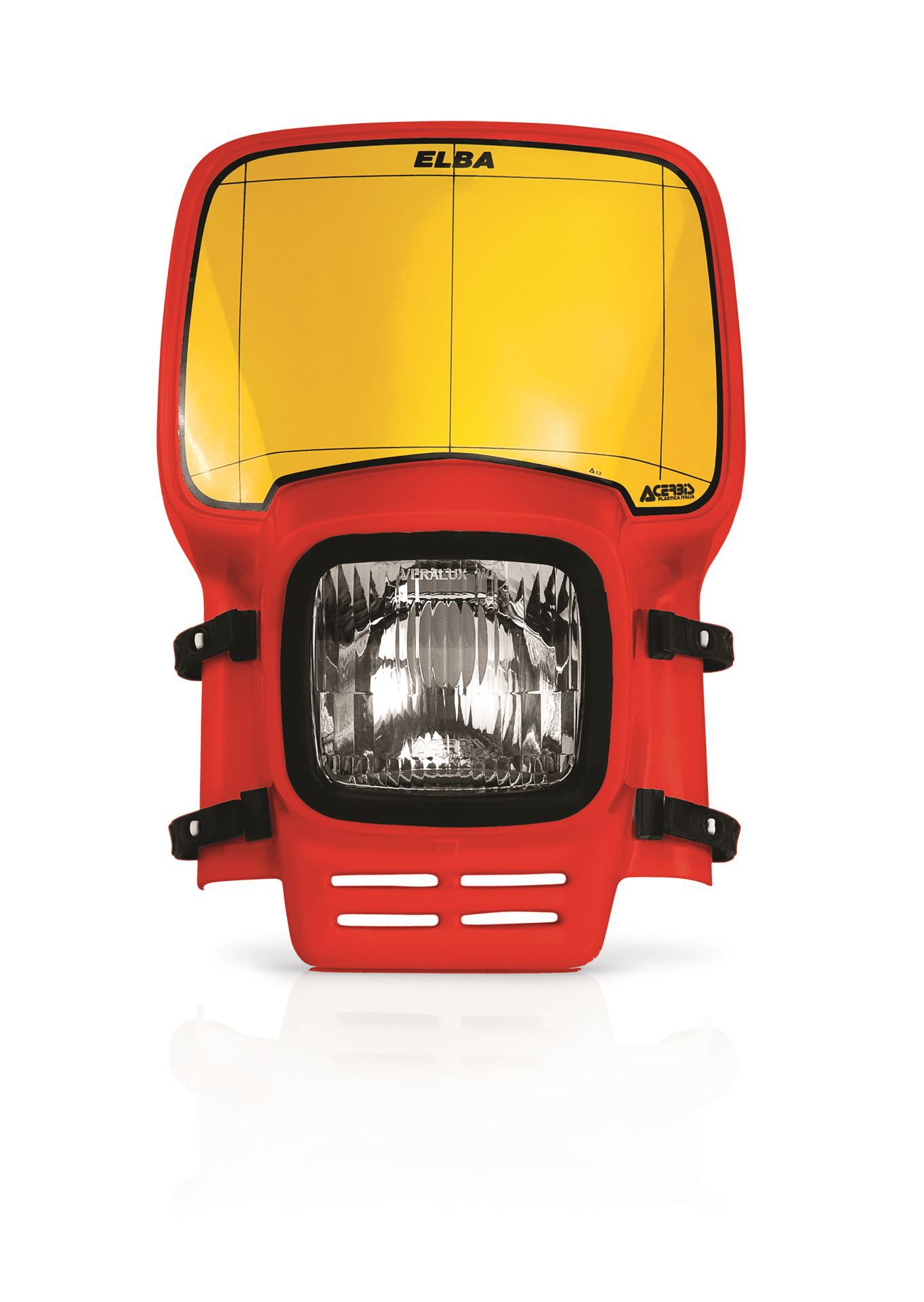 Acerbis Predná lampa Elba (Ovečka) Univerzálna Červená