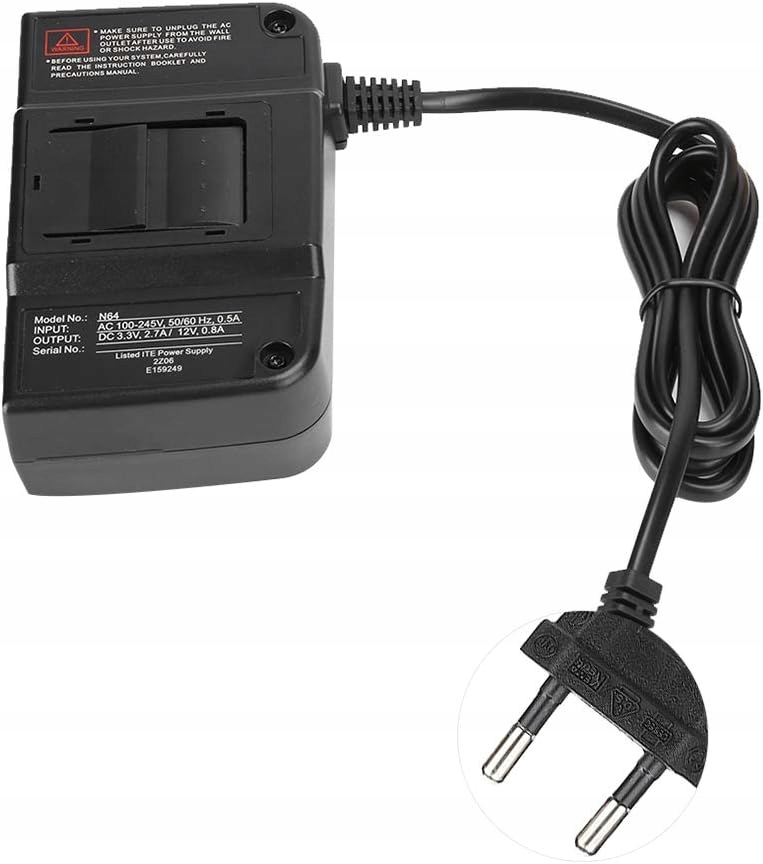 TRANSFORMATOR ZASILANIA PRZEDŁUŻACZ DO KONSOLI N64 Kod producenta B0C3B9BHRY