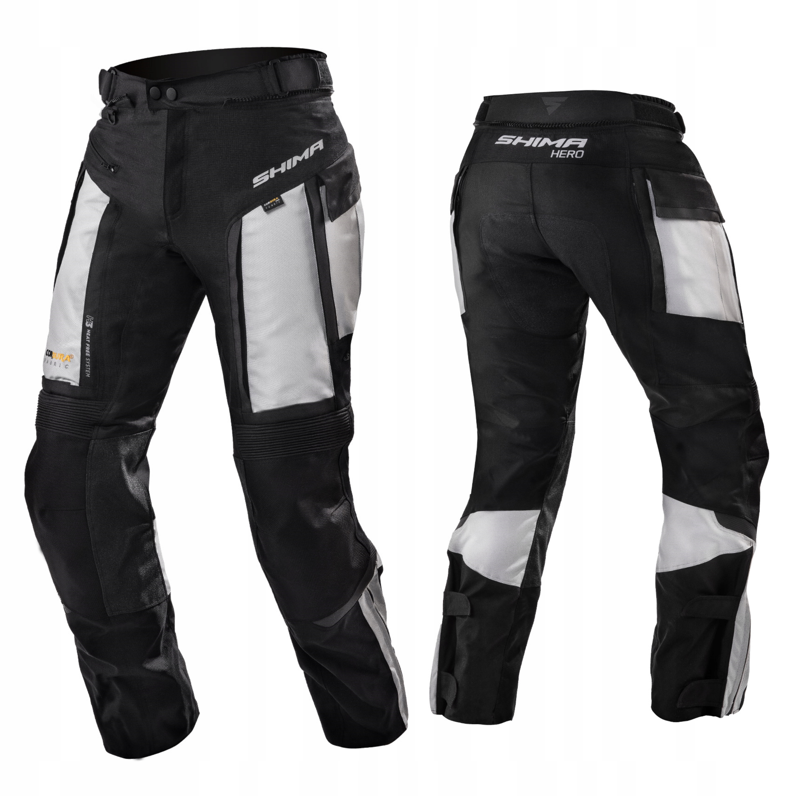 Shima Hero Grey Pánske Textilné Motocyklové Nohavice Šedé Ako Darček