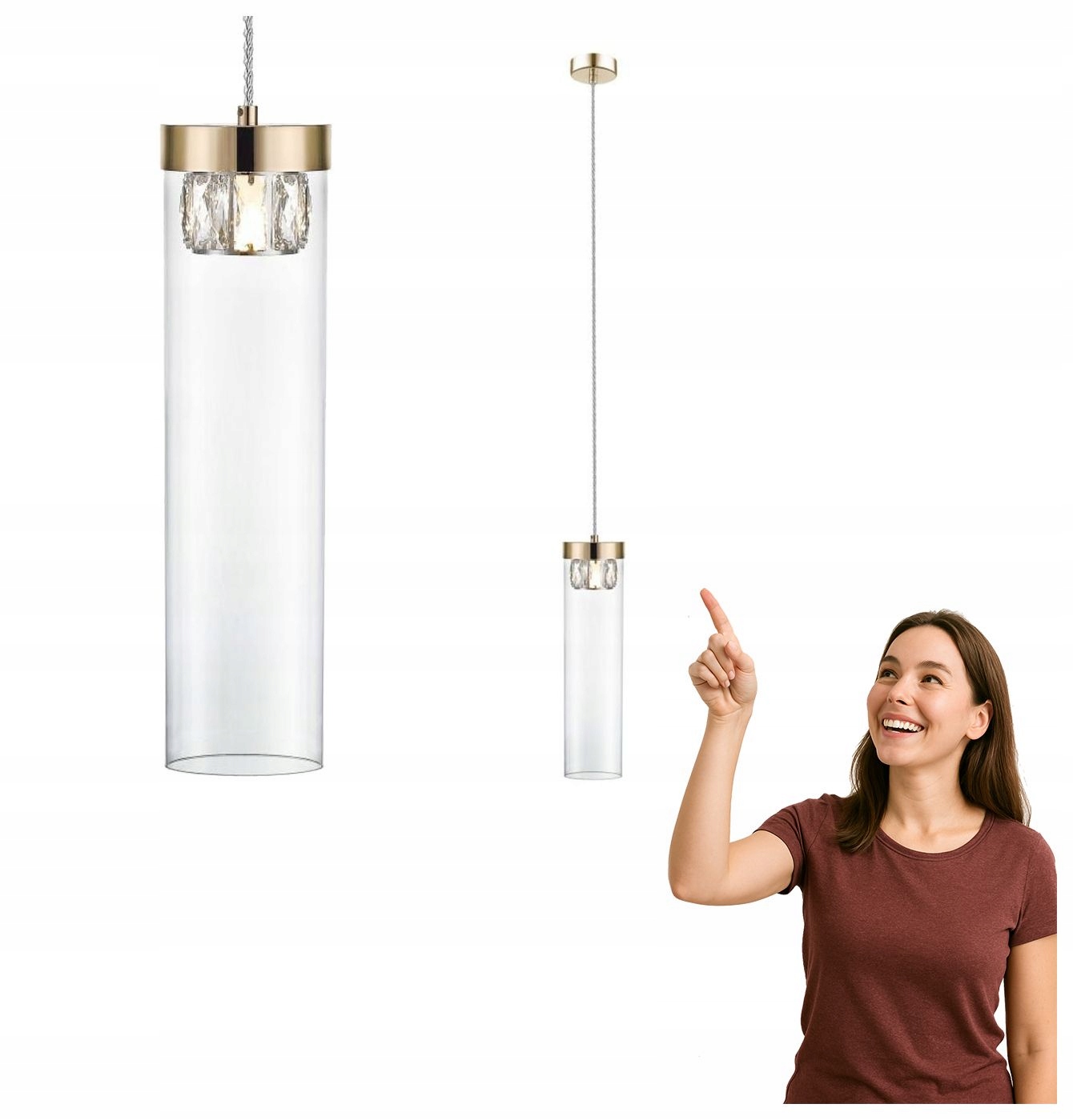 Závěsné svítidlo Gem P0389-01D-F7AC Zuma Line