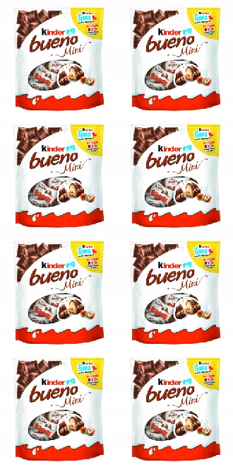 8x 108g Ferrero Kinder Bueno Mini wafelki