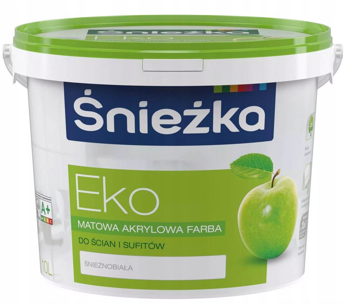 Farba Akrylowa Eko Biała 3L Śnieżka