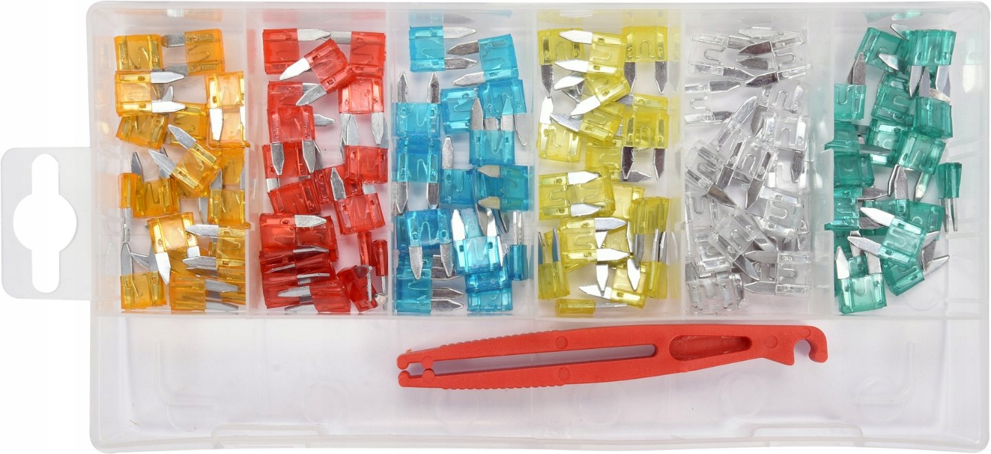 TOYA ZESTAW 121 BEZPIECZNIKÓW PŁYTKOWYCH MINI