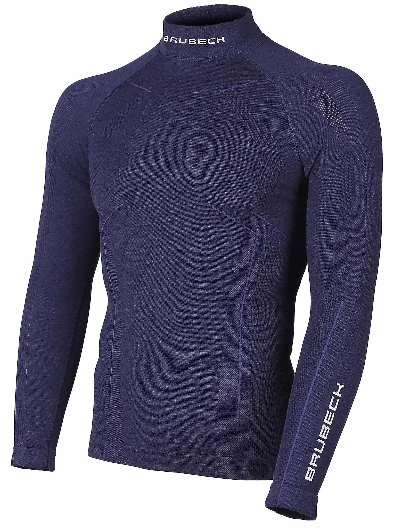 Bielizna Bluza długi rękaw Brubeck Extreme Wool Z Wełną na zimę granatowa M