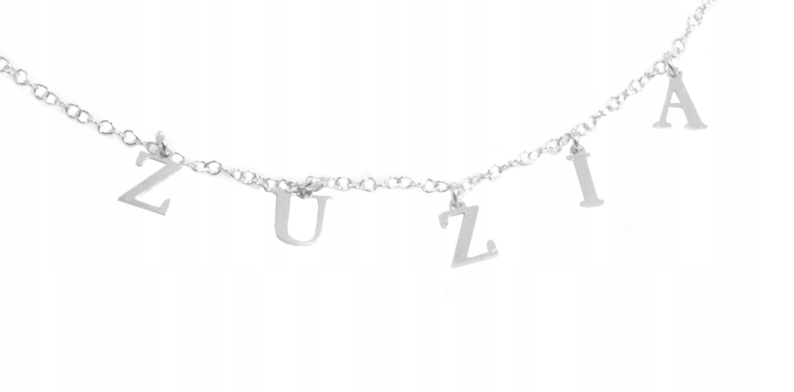 

Naszyjnik celebrytka srebrny imię Zuzia