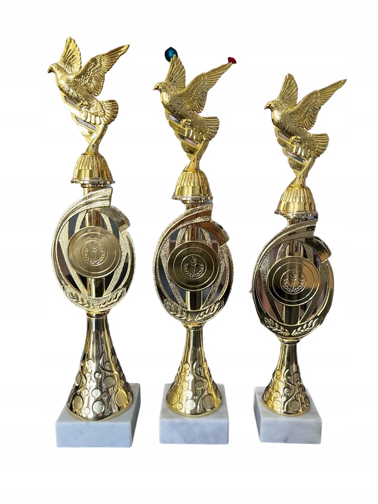 Sada pohárů s holuby 3 kusy s popisem 40, 39, 38 cm popis