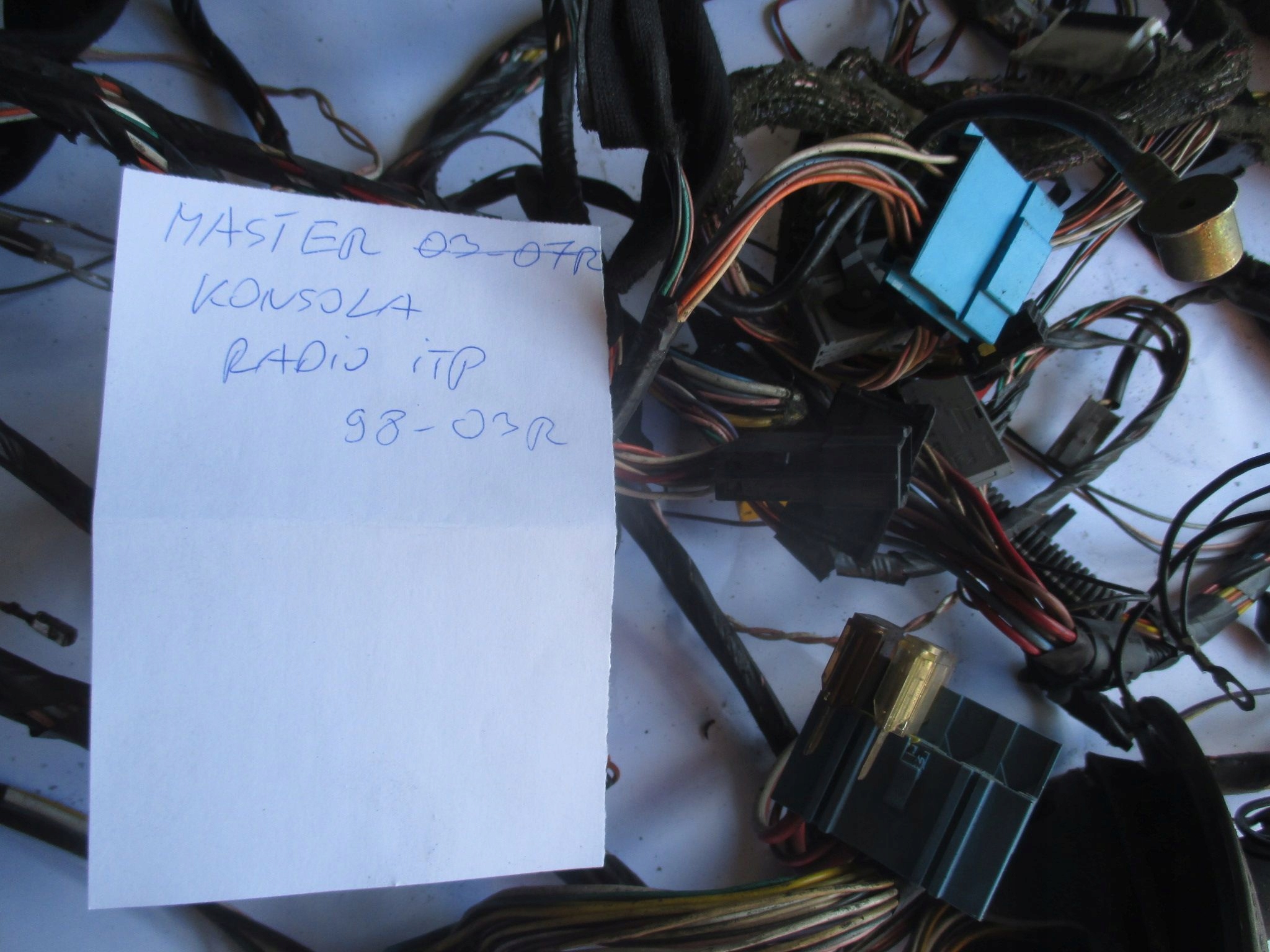 проводка коса консоли мастер MOVANO II 98-03