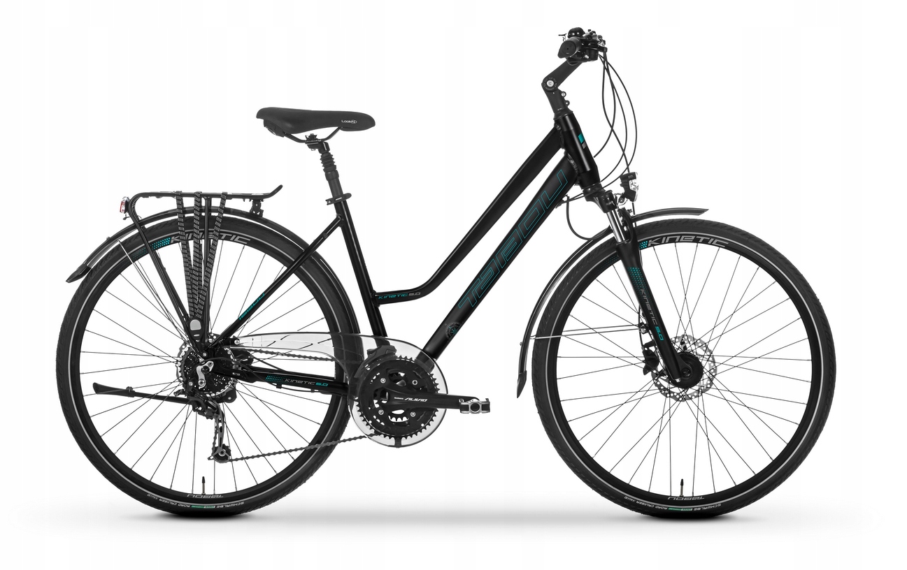Rower trekkingowy damski Tabou Kinetic 5.0 28" rama 19 czarno turkus