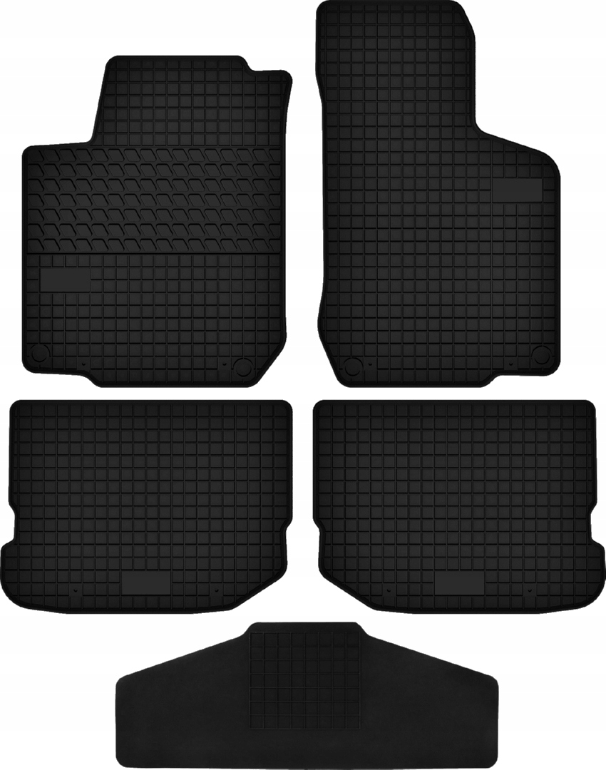 Gumové koberce určené s tunelem pro Vw Volkswagen Bora (1998-2004) Guma
