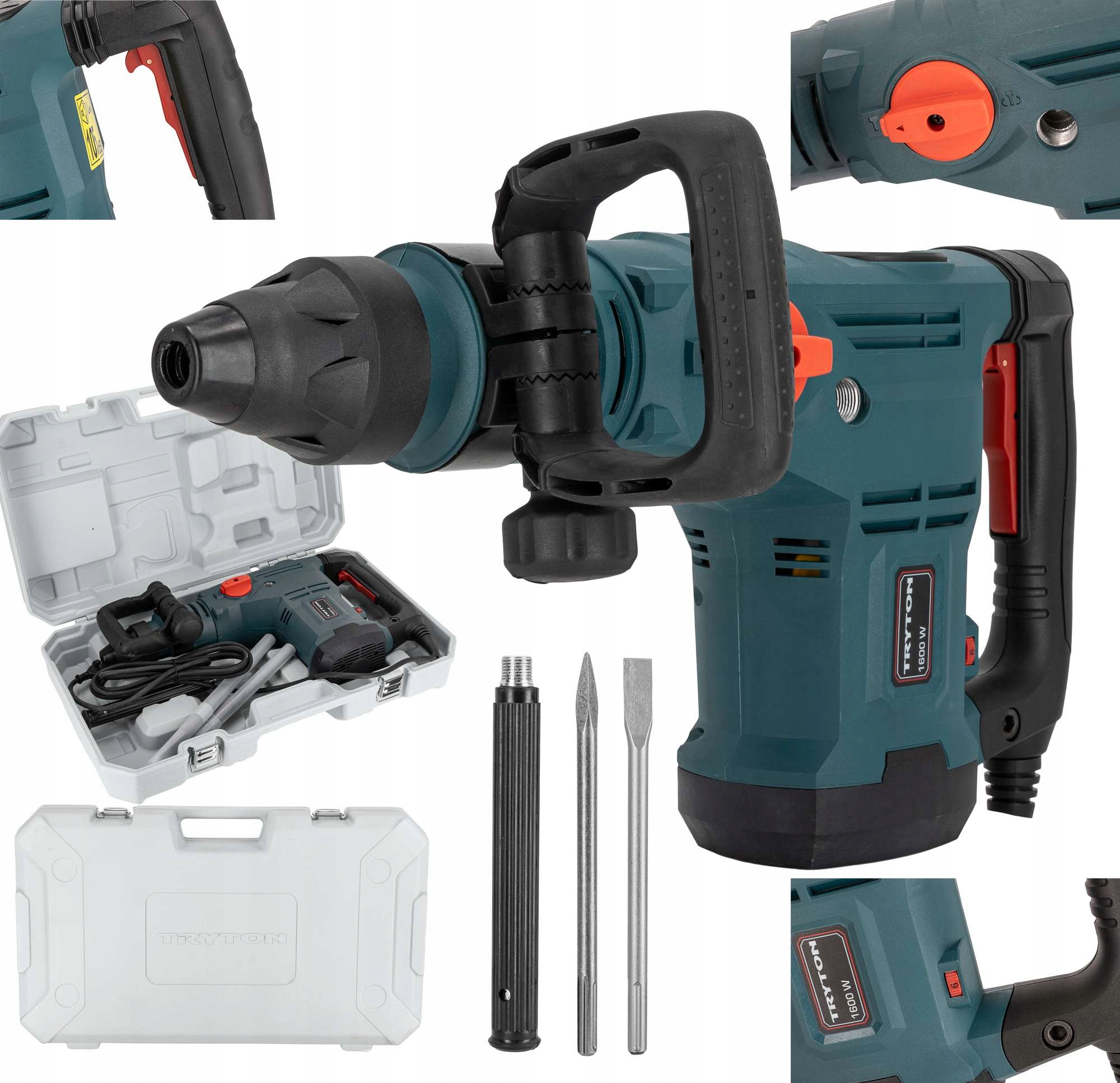 Sds Max Příklepové kladivo 1600W 11kg 25J Tryton