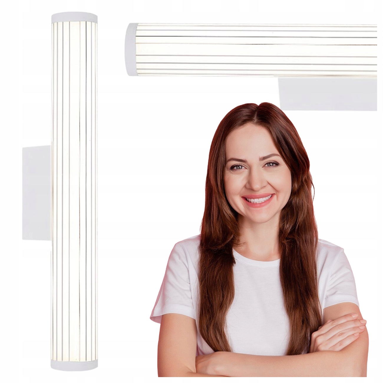 Nástěnná Lampa Vena 45 CM Bílá Led 8W Proměnná Barva Cct Třída IP44