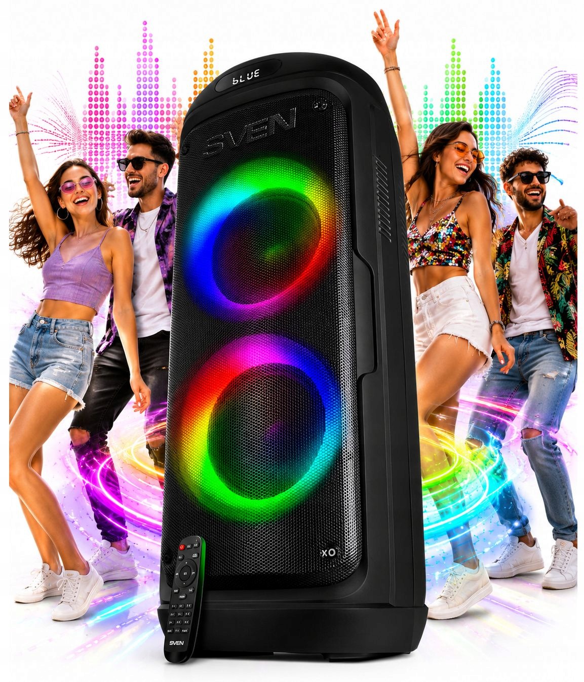 Sven PS-770 głośnik bluetooth przenośny bezprzewodowy czarny Usb Fm mobilny
