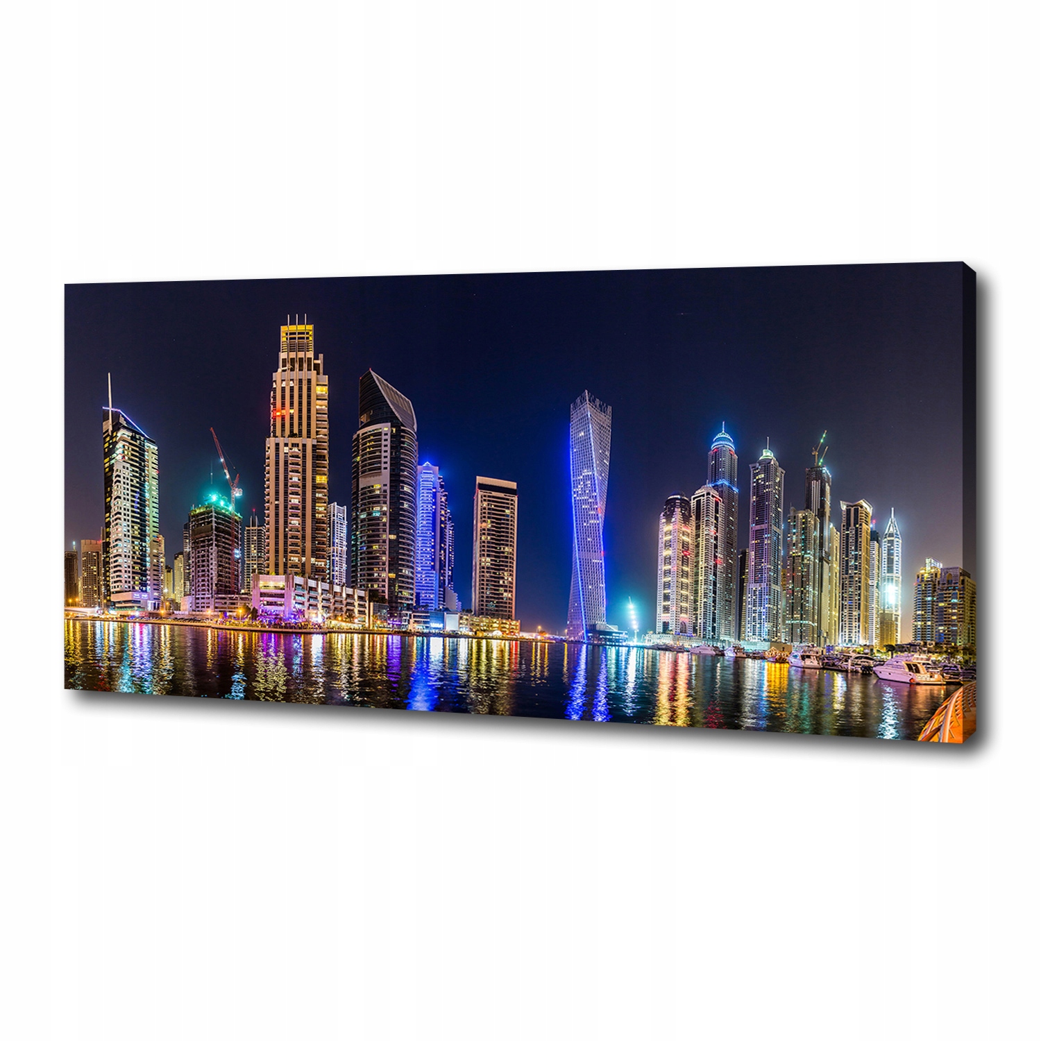 

Foto obraz canvas na ścianę Dubaj nocą 125x50 cm