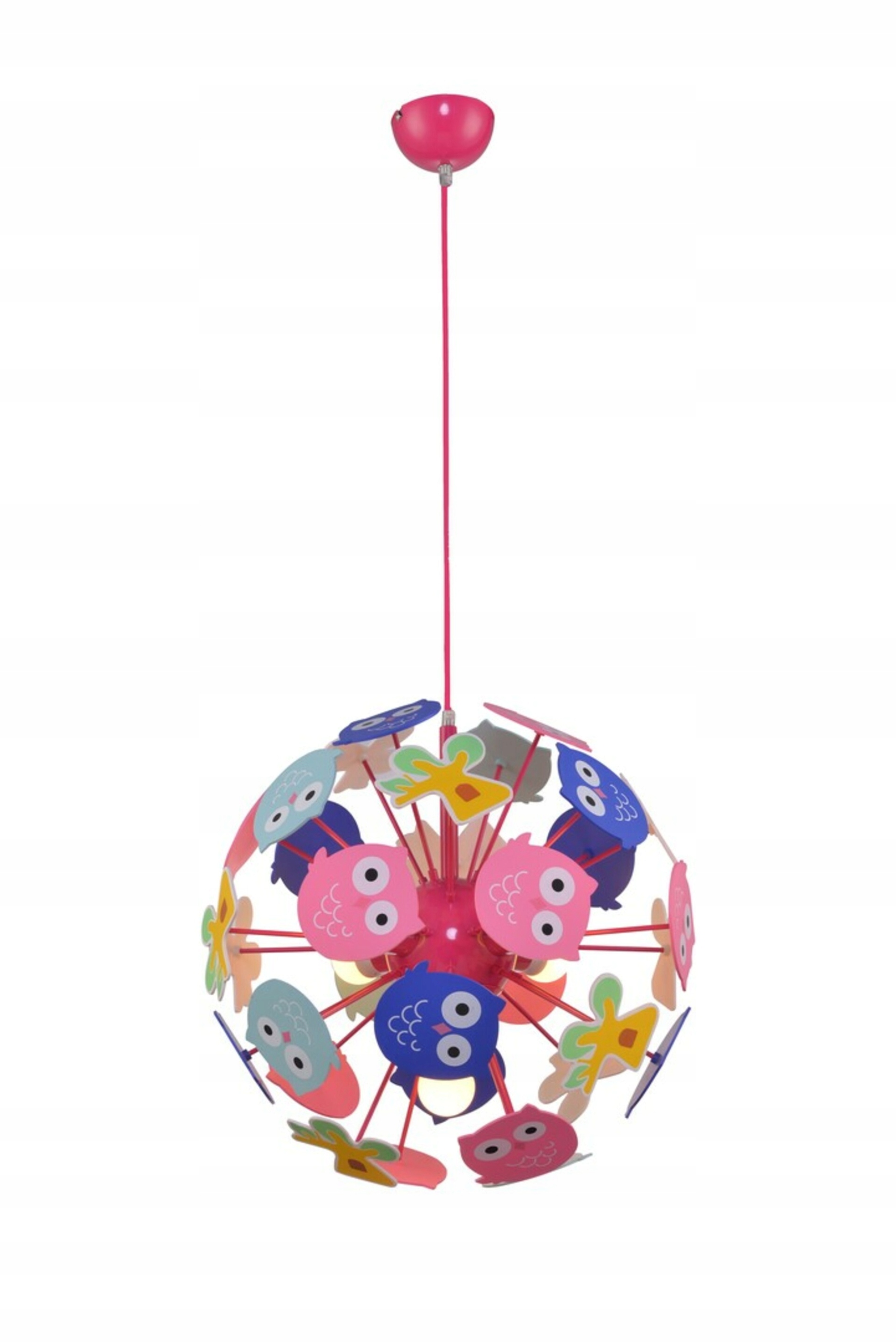 Rabalux Birdy viacfarebné detské závesné svietidlo E14, priemer 42cm, 3x40W
