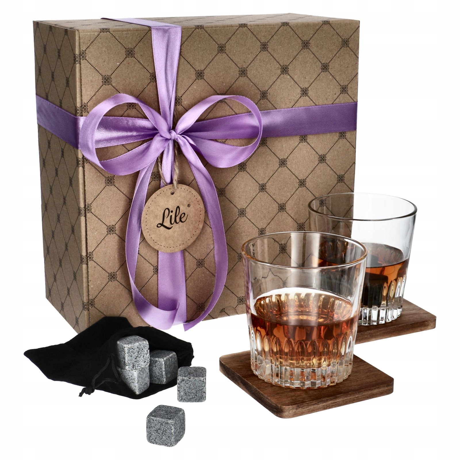 

Szklanki do whisky zestaw kamienie kostki