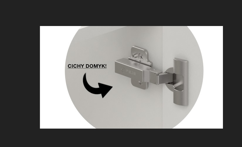 Komoda Lozanne 2D2S - Biały Mat Kolekcja Lozanne