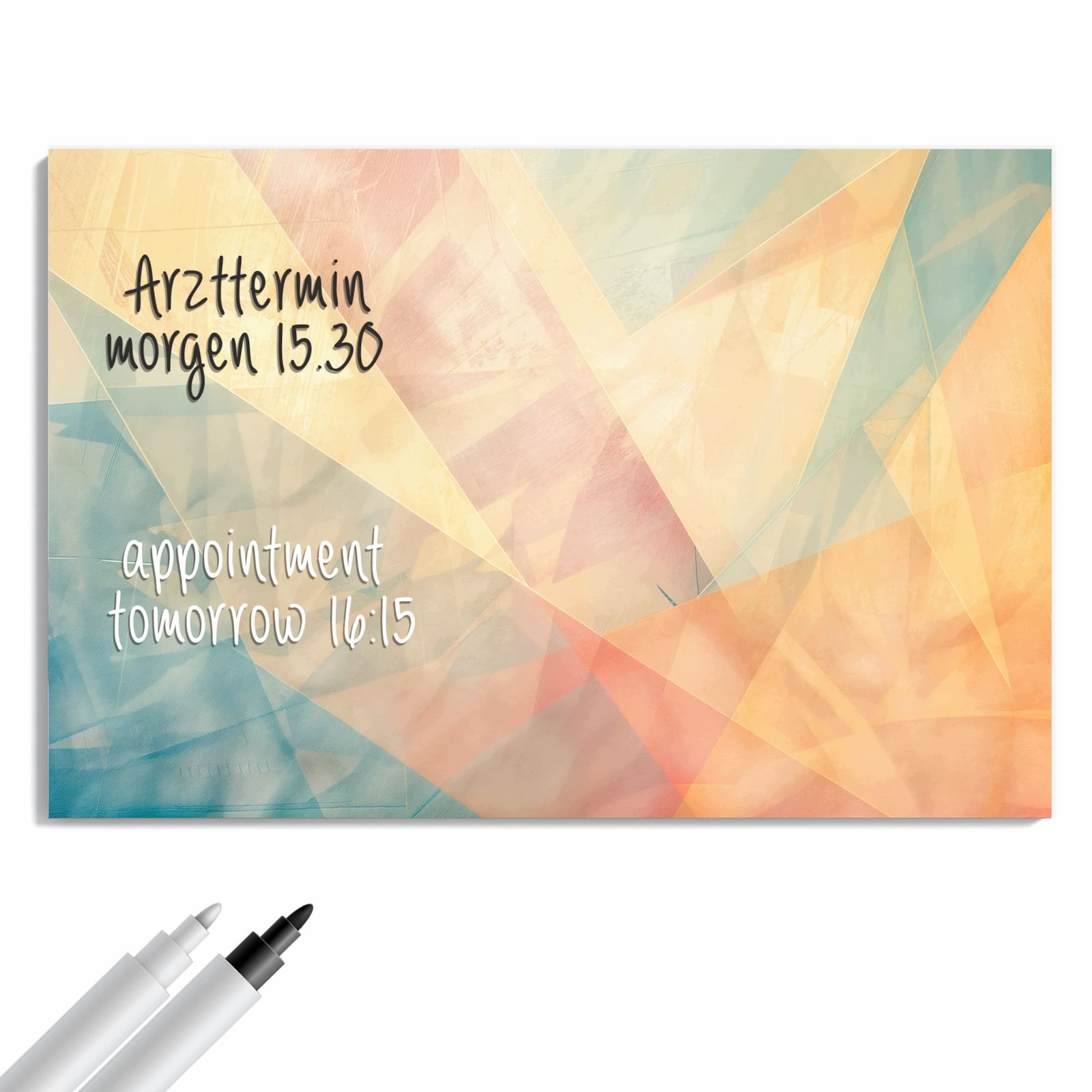 Magnetická tabule Barevné Geo Vzor 60 × 40 cm