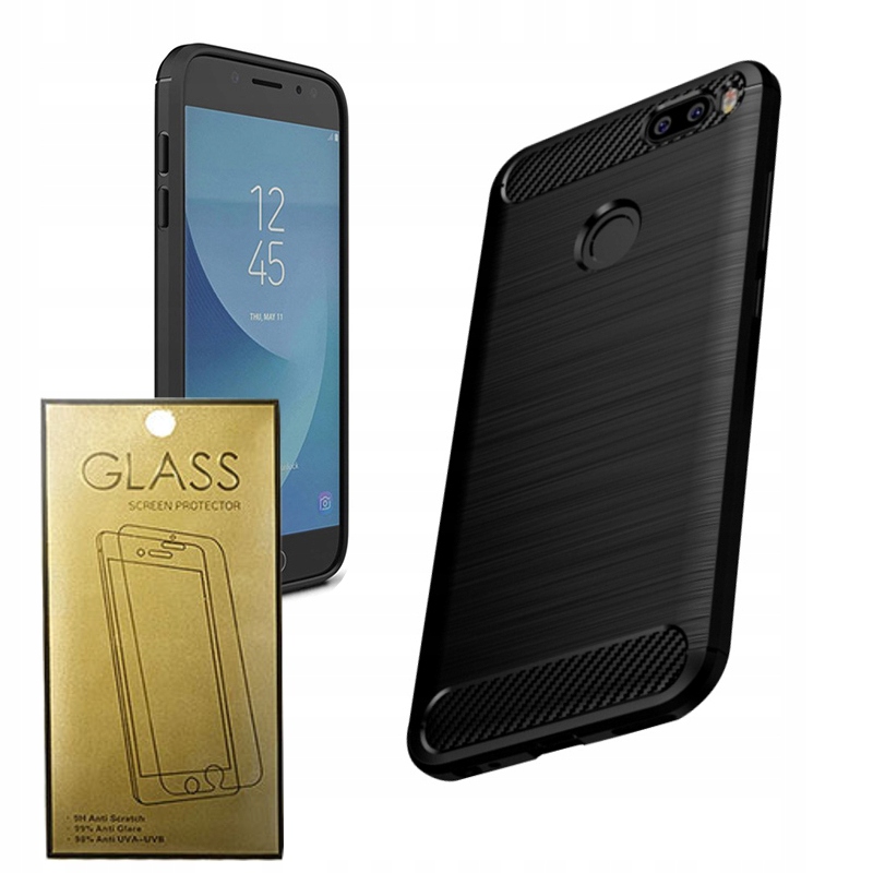 

Etui Carbon Do Huawei P20 Lite + Szkło Hartowane