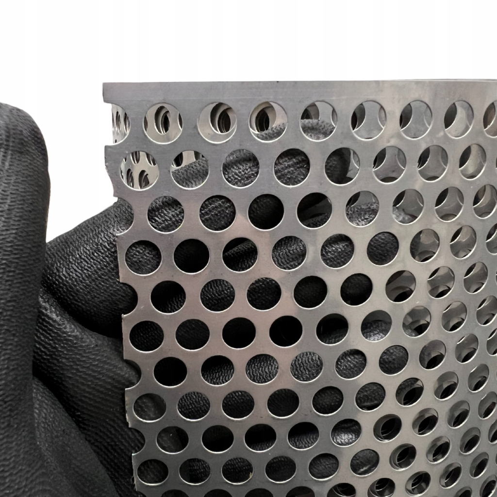 Blacha perforowana nierdzewna RV 8-11 grubość 0,5mm szer. 1m AISI 304 0,5m2