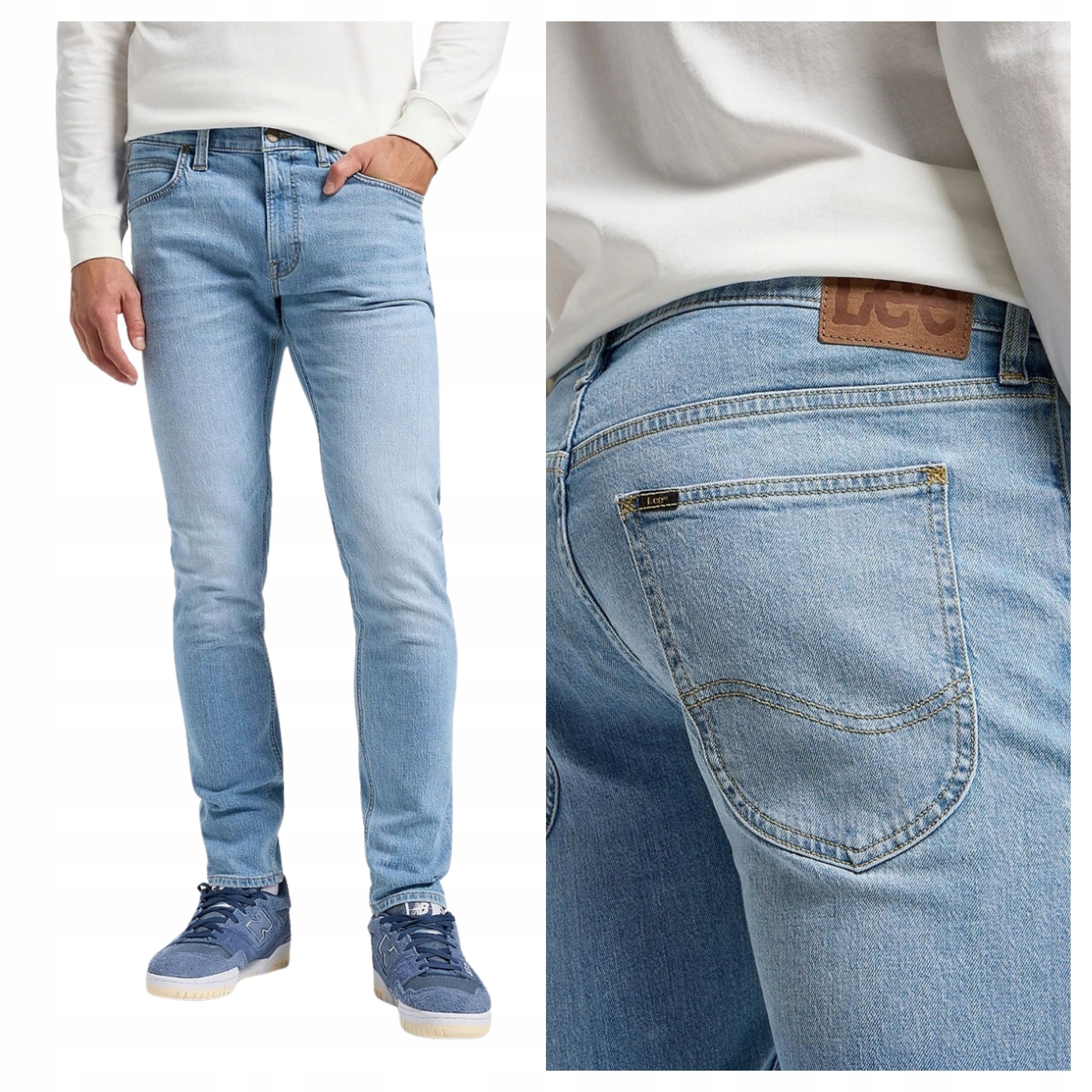 Pánské kalhoty Lee Luke Slim Fit Džíny Modré Typhoon W31 L32