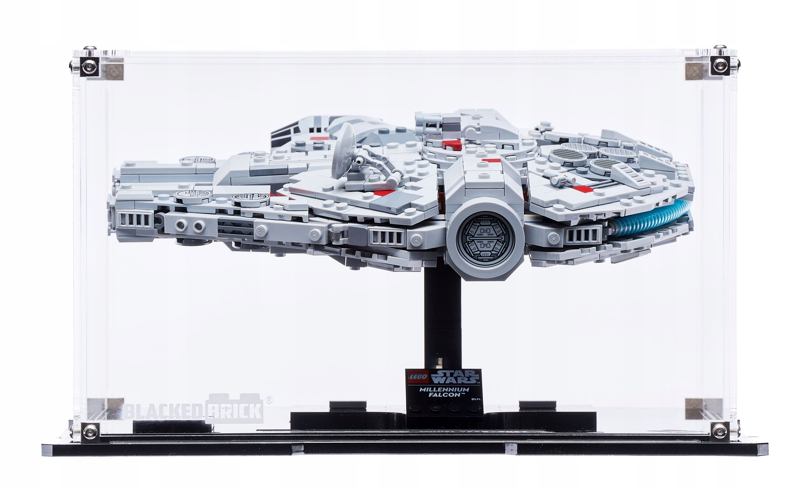 Vitrína Blacked Brick pro Lego 75375 Star Wars Sokol Millennium