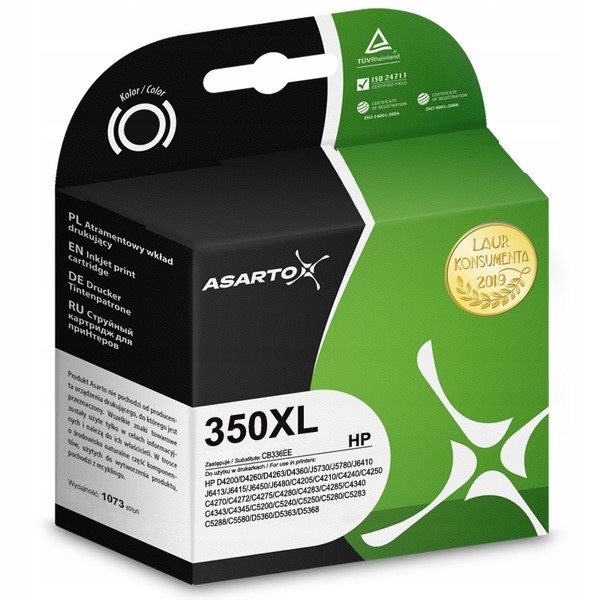 Atrament Asarto Hp 350XL CB336EE