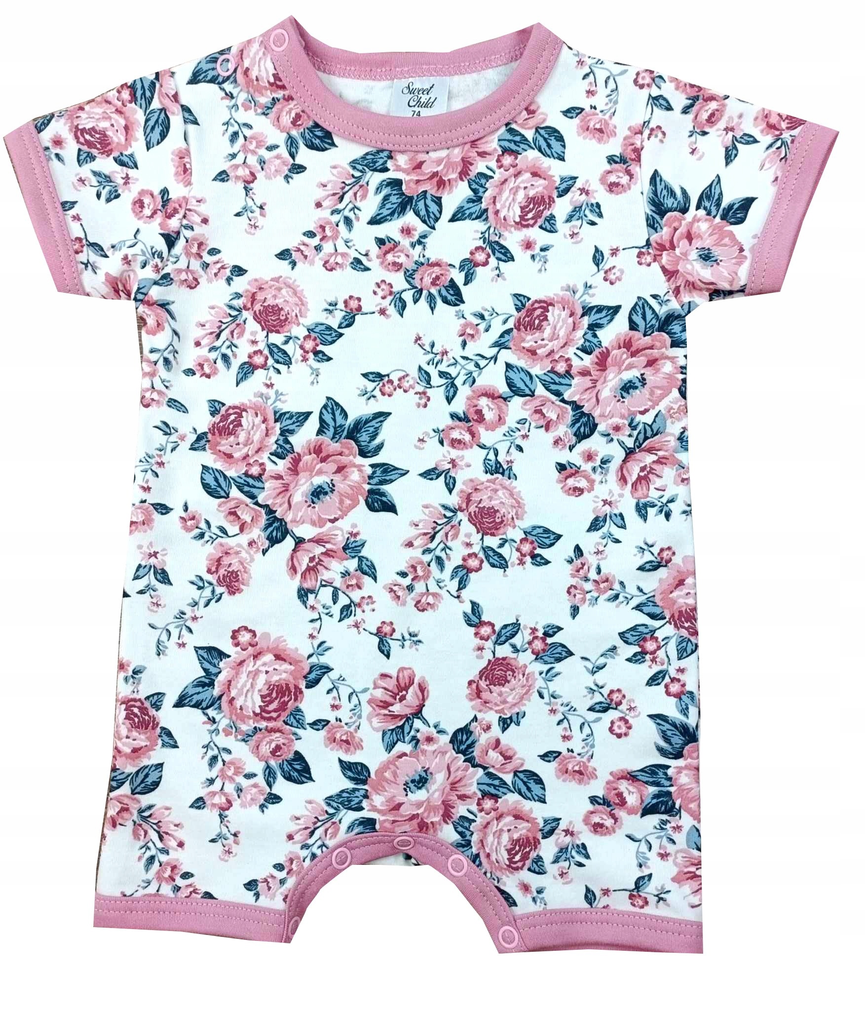 Rampers LETNI niemowlęcy r. 74 pajac SweetChild