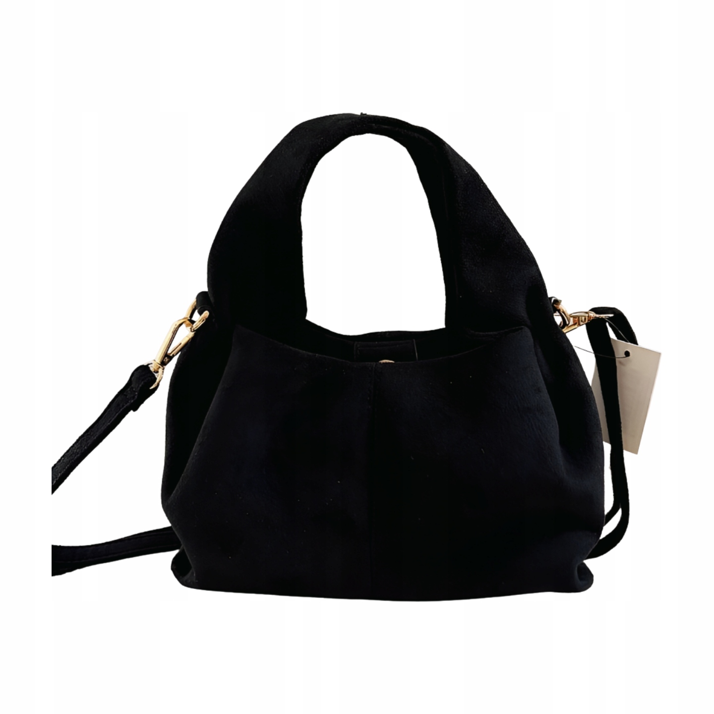 Gallantry torebka mini shopper ekozamsz czarna z przeszyciem