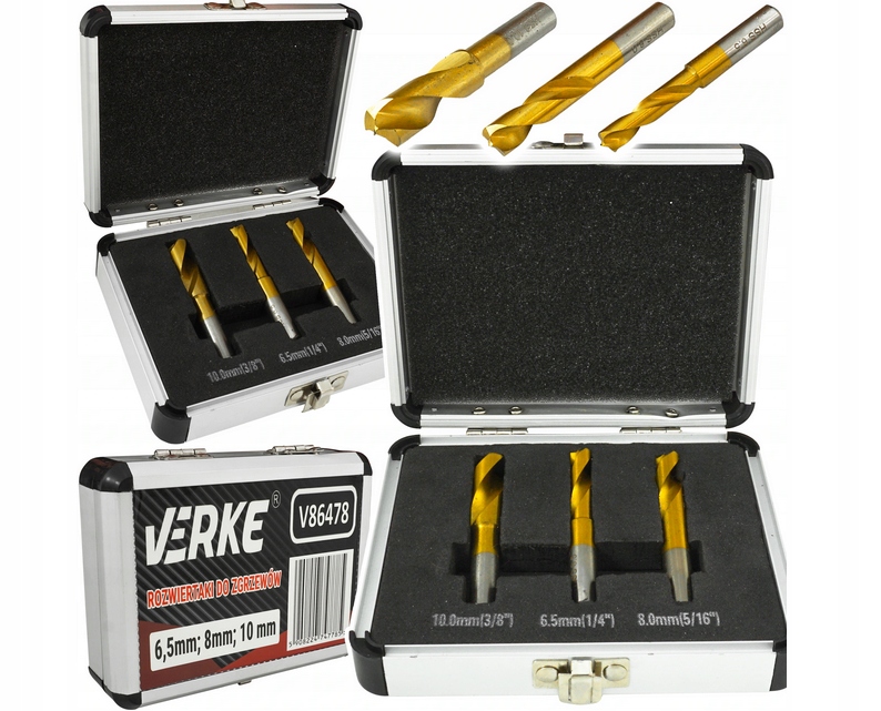 

Zestaw Rozwiertaków Zgrzewów Spawów 10 8 6,5 Verke