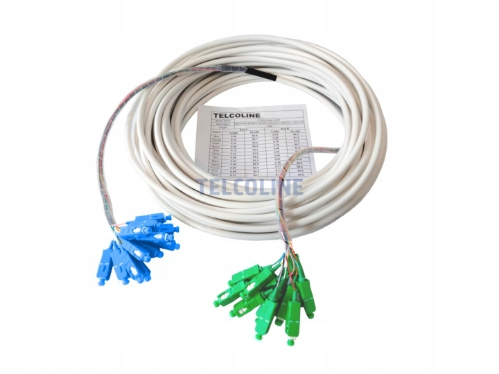 MultiPatchcord 12J SC/APC-SC/UPC, 10 m, G.657A2